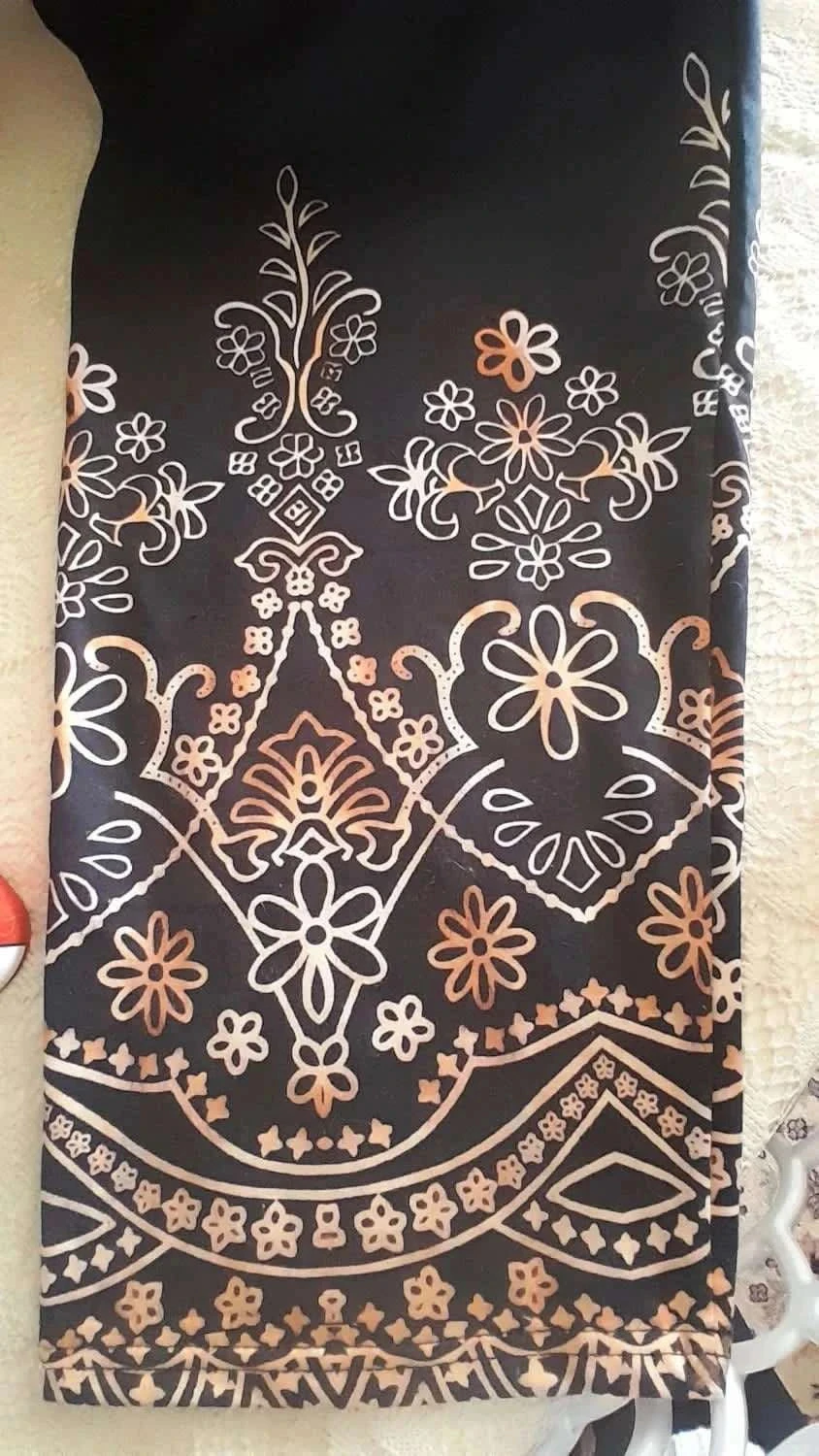 Plus size leggings, etnische print, zwart met print, maat 54/56 – photo 4